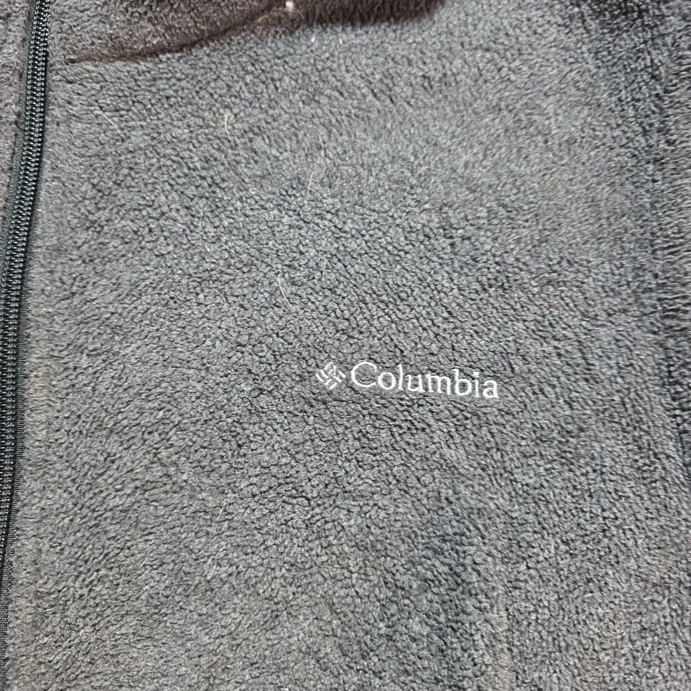 Columbia Vest Mens 2XL Sleeveless Full Zip Solid Gray Casual Fleece Hiking